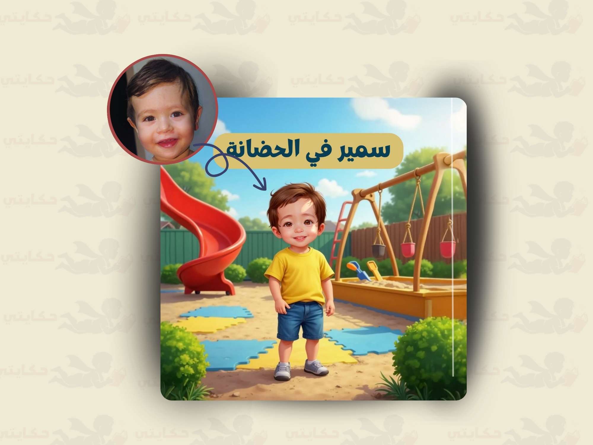 [اسم الطفل] في الحضانة 