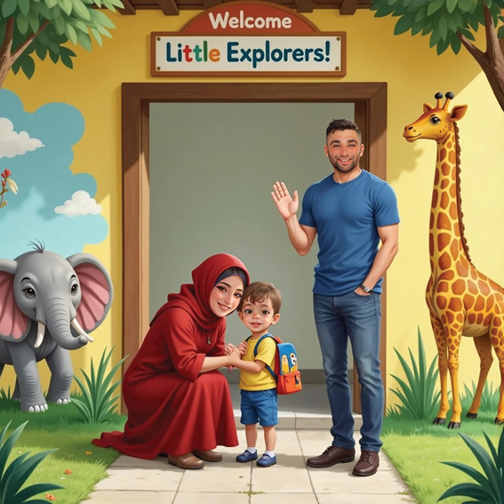  وداع الأهل مع شعور بالأمان