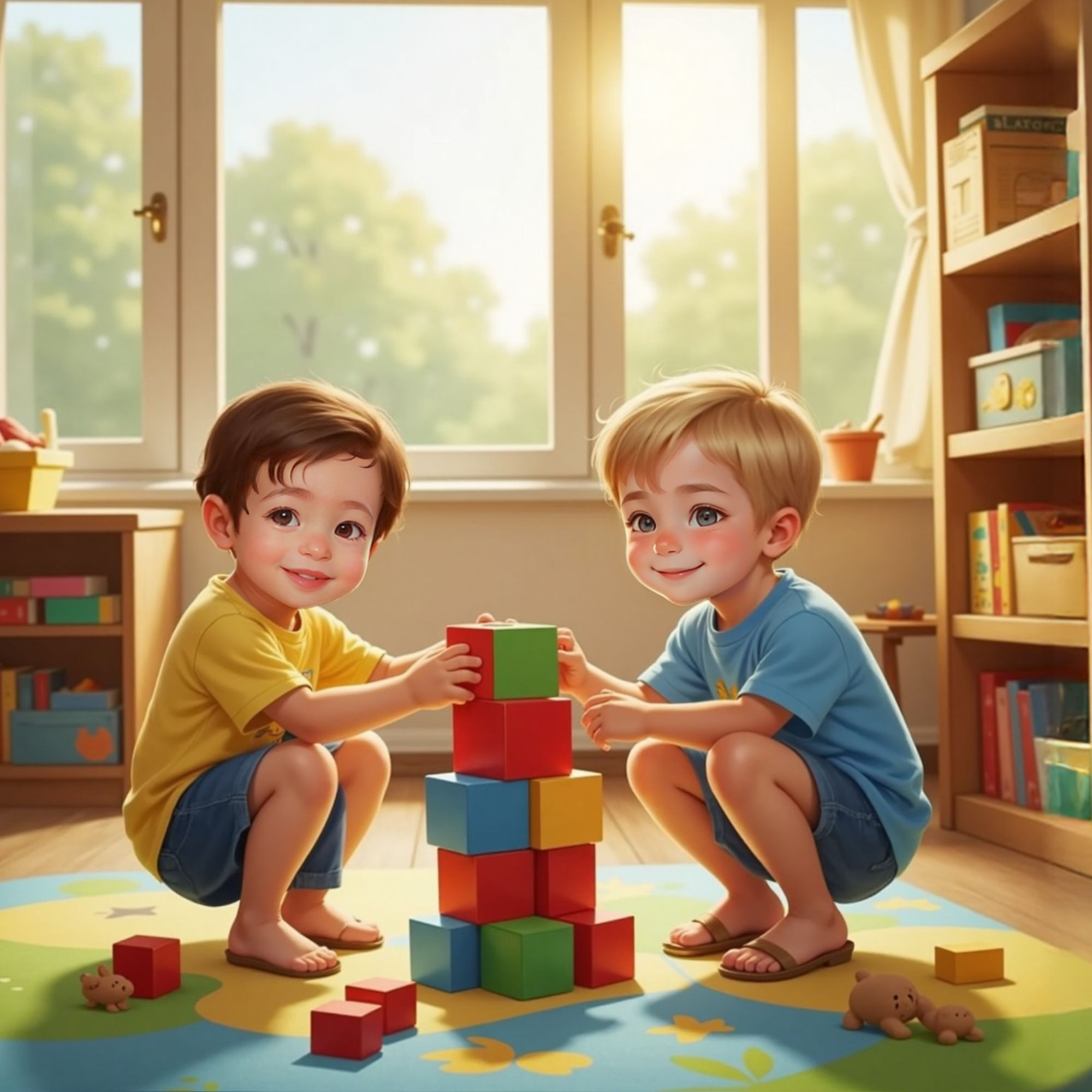 أول صداقة وأول لعب مشترك